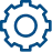 Icono de configuracion y soporte