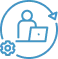Icono de reconfiguracion de sistemas